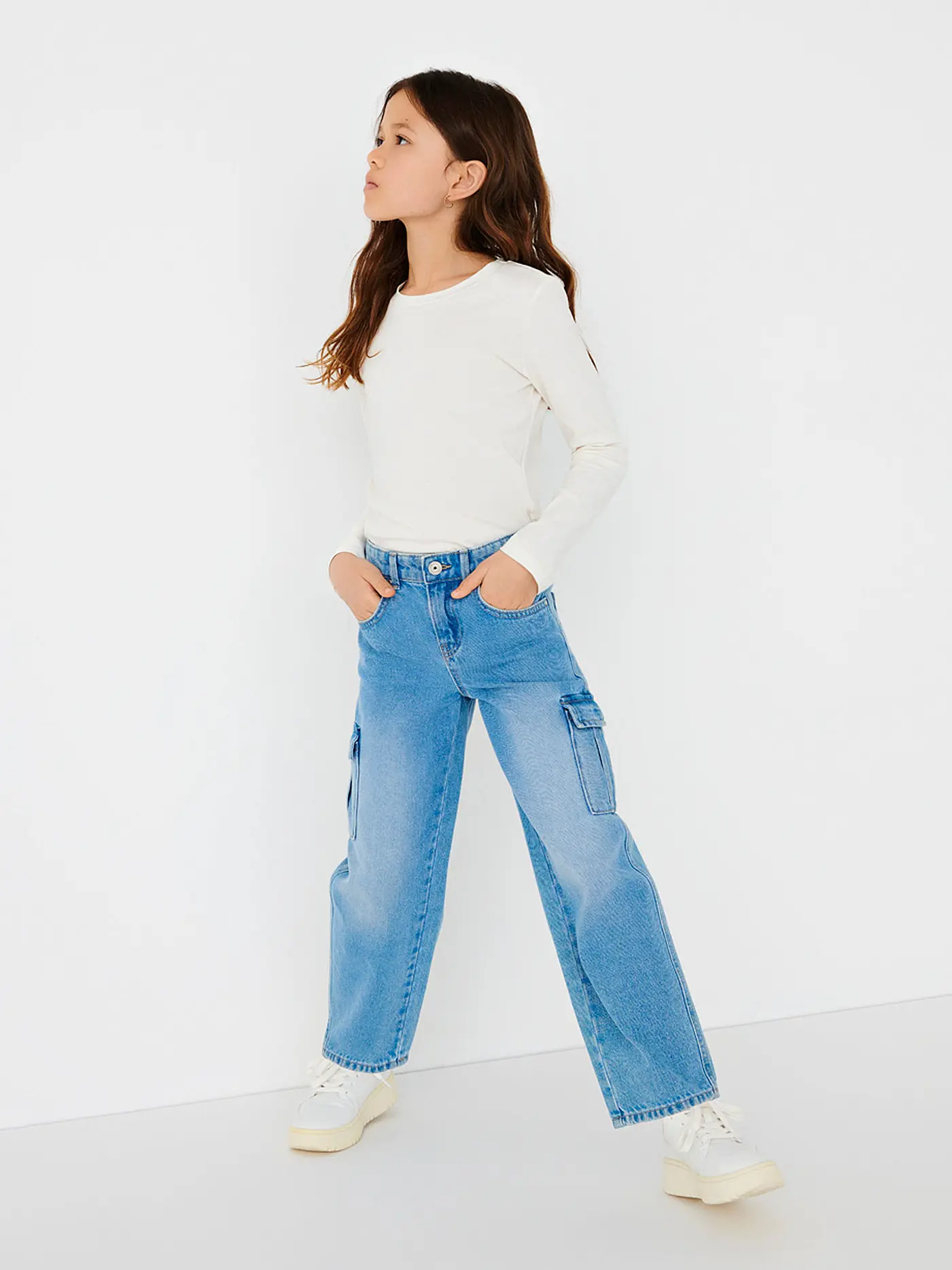 ONLY | Mädchen Jeans Wide Fit KOGHARMONY | 